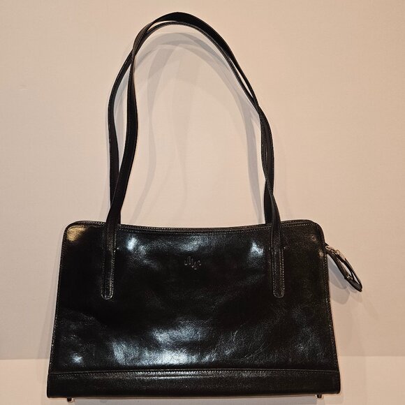 Monsac Vintage Black Leather Purse - Picture 1 of 16
